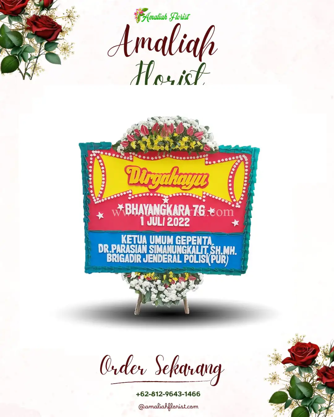 Papan Bunga HUT Ulang Tahun Selacai